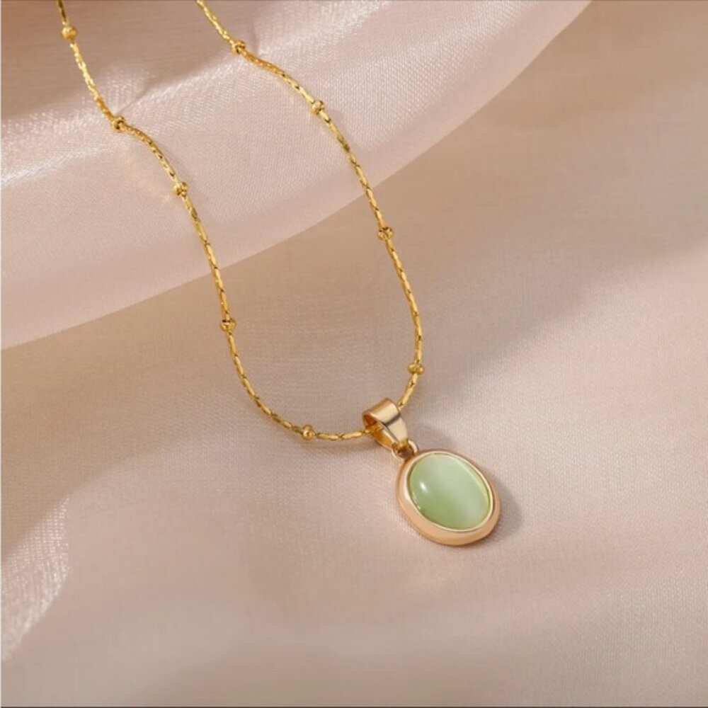 🌟Natural Round Opal Moonlight Pendant